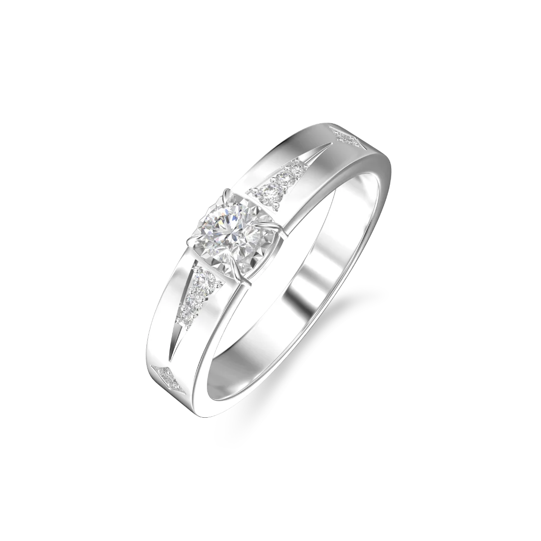 Estrella Wedding Ring (bride) — Mizora Jewelry